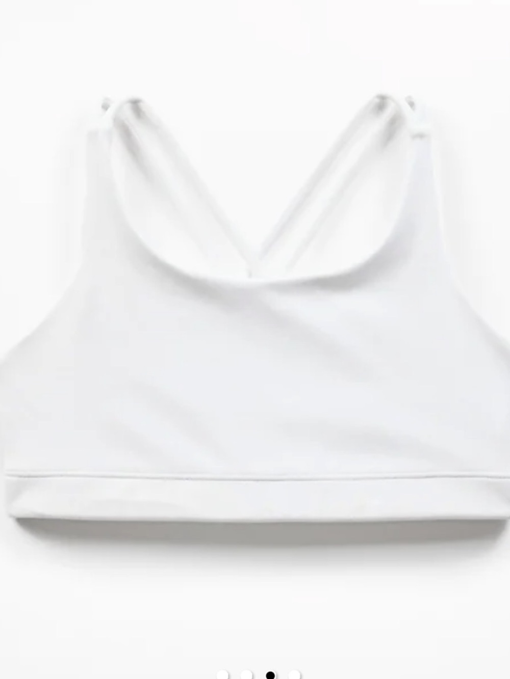 Athleta Girl NWT upbeat Bra. White - M 8-10